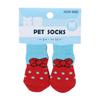 4Pcs/set Pet Dog Socks Anti-Slip Knitted Small Dogs Thick Warm Paw Protector Cute Puppy Cat Indoor Wear Boot Dog Socks