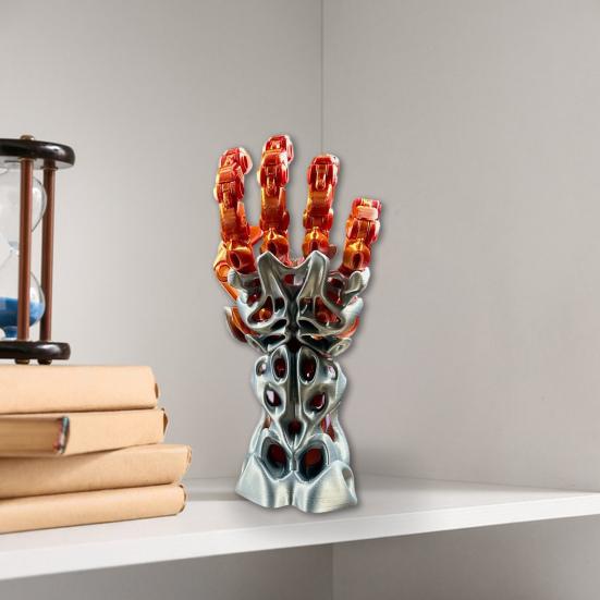 3D Printed Manipulator Mechanical Arm with Movable Finger Joints Articulated Robotic Hand for Robot Cyberpunk Fans