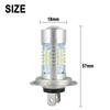 2 Pieces H7 LED Bulbs Kit 8.5*4.0 Cm H7 Super Bright 6000K Waterproof