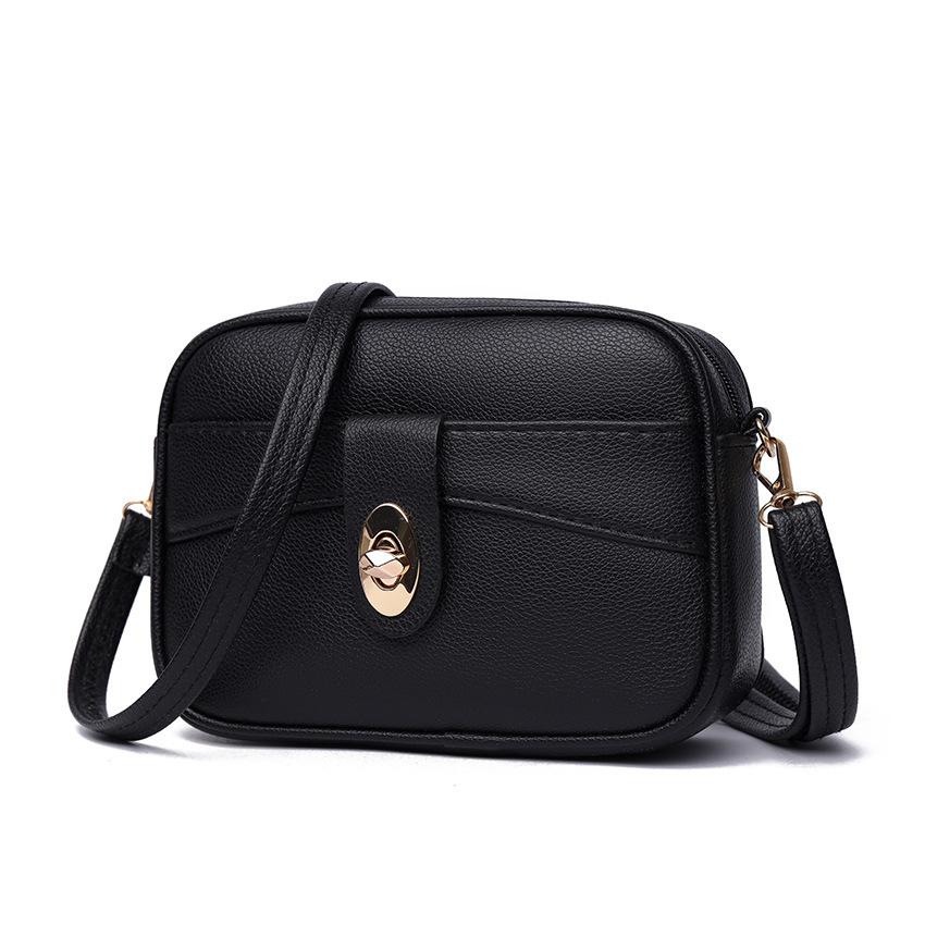 Minimalist Style Crossbody Small Square Bag Solid Color European and American Light Luxury Women's Bag Fashion Postman Bag