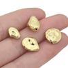 Brass Irregular Loose Spacer Beads Diy Bracelet For Jewelry Making