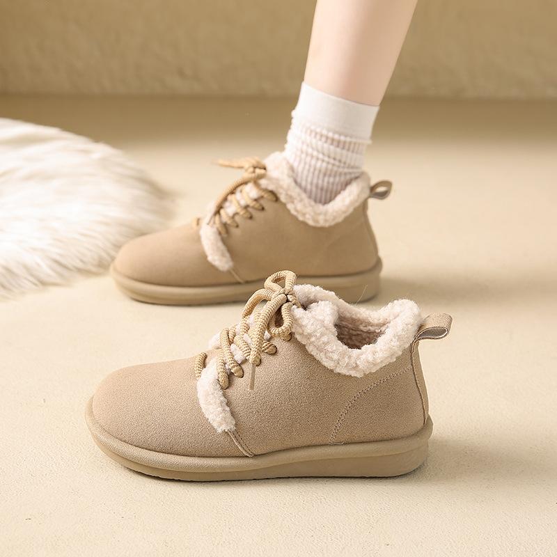 

Ретро утолщенные хлопковые туфли теплые и бархатные зимние на толстой подошве новые универсальные супермягкие и морозостойкие пушистые туфли 40 бежевый