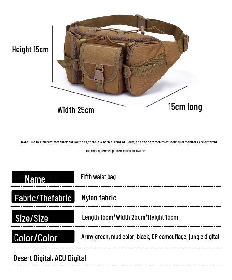 Geantă multifuncțională unisex de camuflaj pentru talie și piept pentru sporturi în aer liber și modă