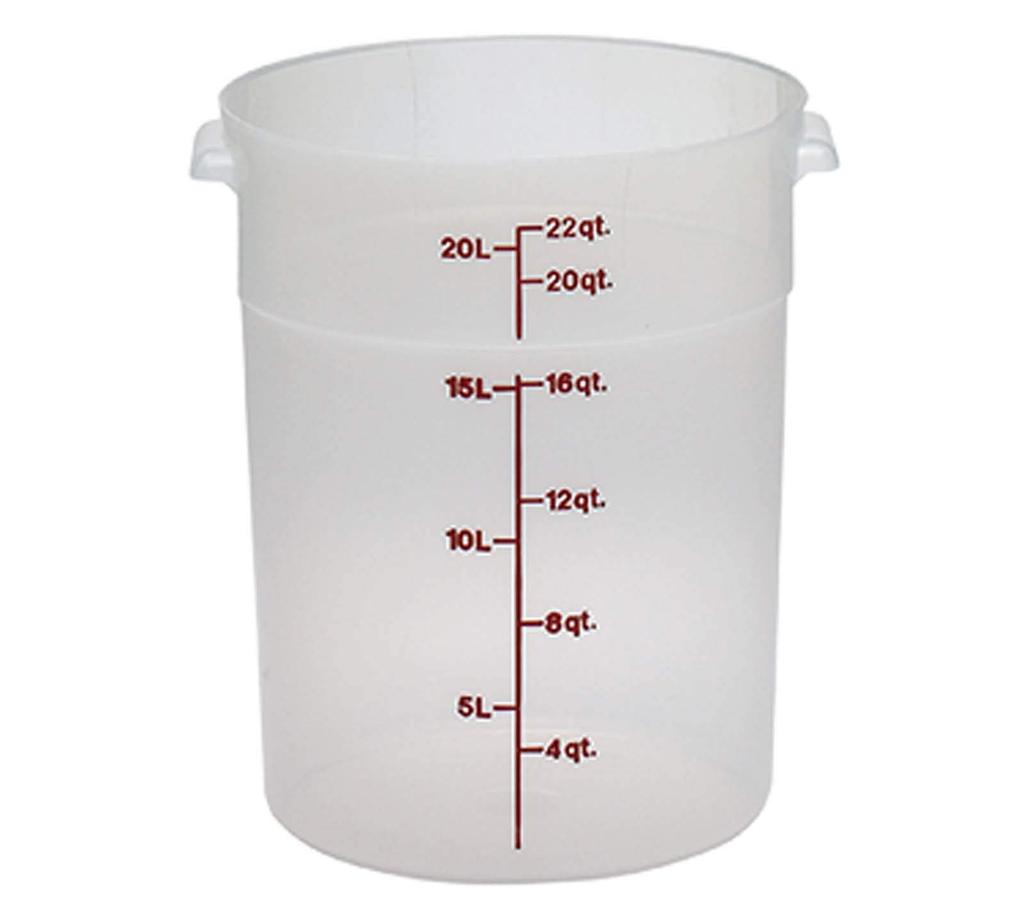 CAMBRO Round Food Container RFS22PP Translucent Polypropylene USA AHC5608