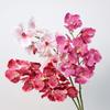 Moisturizing Latex Artificial Orchid Flowers 8-Heads Design Real Touch Orchids  Flower Arrangement