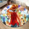 Luffy D Round Area Rug Carpet Rug For Living Room Bedroom Sofa Playroom Decor Nonslip Floor Mat