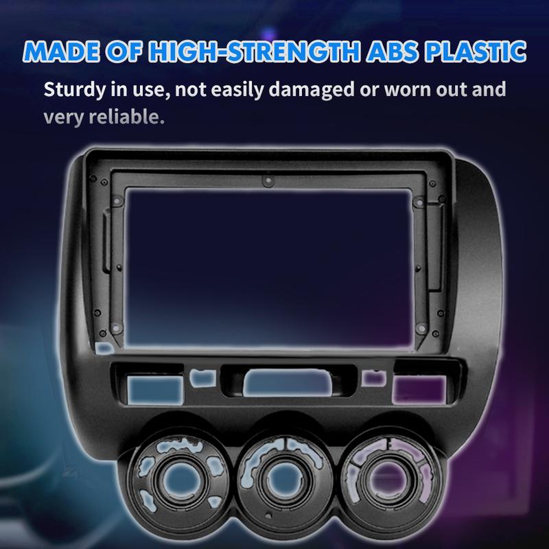 Car Stereo Radio Fascia Panel 2 Din Frame For Honda Fit Jazz 2004-2007 Manual A/C Right Wheel