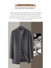 Men's Mid-length Double-sided Cashmere Coat with Detachable Down Liner, Thickened and Warm for Mid-aged