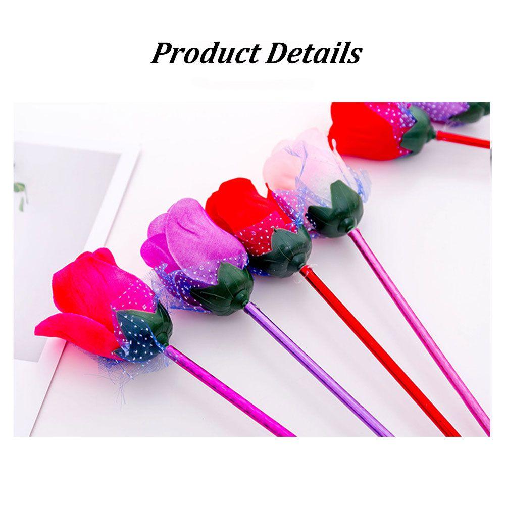 Cute Office Supplies Students Ballpoint Pen Rose Flower Stationery Valentine's Day