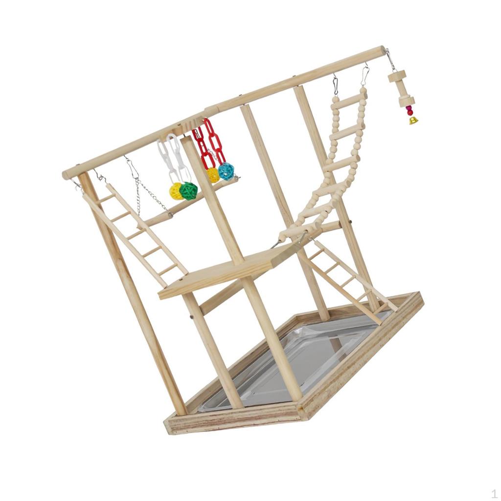 Parrot Playground Desktop Bird Toy Perch Play Parrots Stand