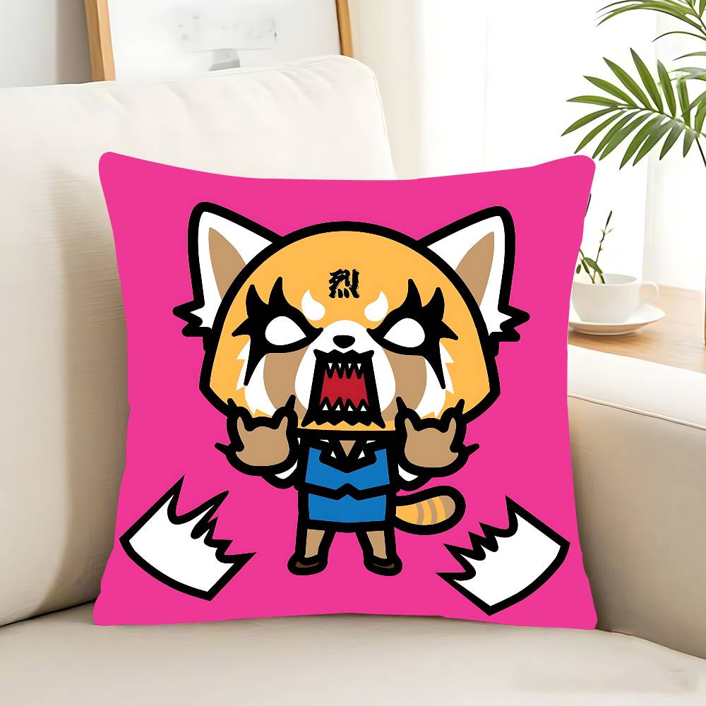 Cartoon Animation A-AggretsukoS Pillow Case Removable Washable Cushion Cover – All-Season Soft Linen
