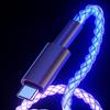 RGB Illuminated Data Cable, 100W Fast Charging with Cool Breathing Light Effect, USB Mobile Phone Charging Cable