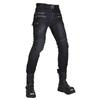 Mens Motorcycle Riding Jeans Tactical Pants With Protective Padding Multi-Pocket Zipper Design Outdoor Motorbike Use