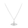 Vivienne WeStwood Women S Mini Bath Relief Silver Necklace 63020086 P116