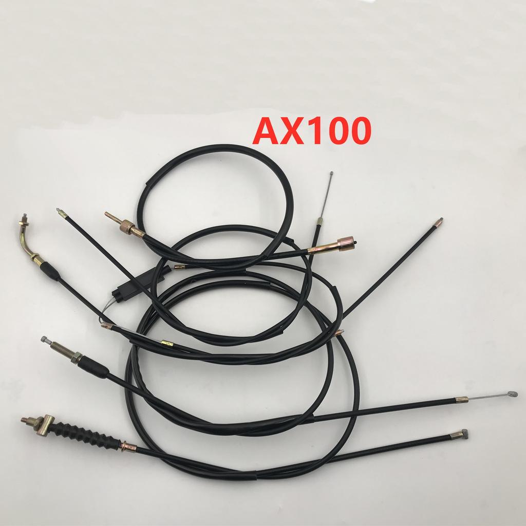 Motorcycle Control Cables Throttle/Brake/Clutch/Speedometer/Choke Cable Wire for Haojue Suzuki Qingqi Jingcheng AX100 A100 HJ100