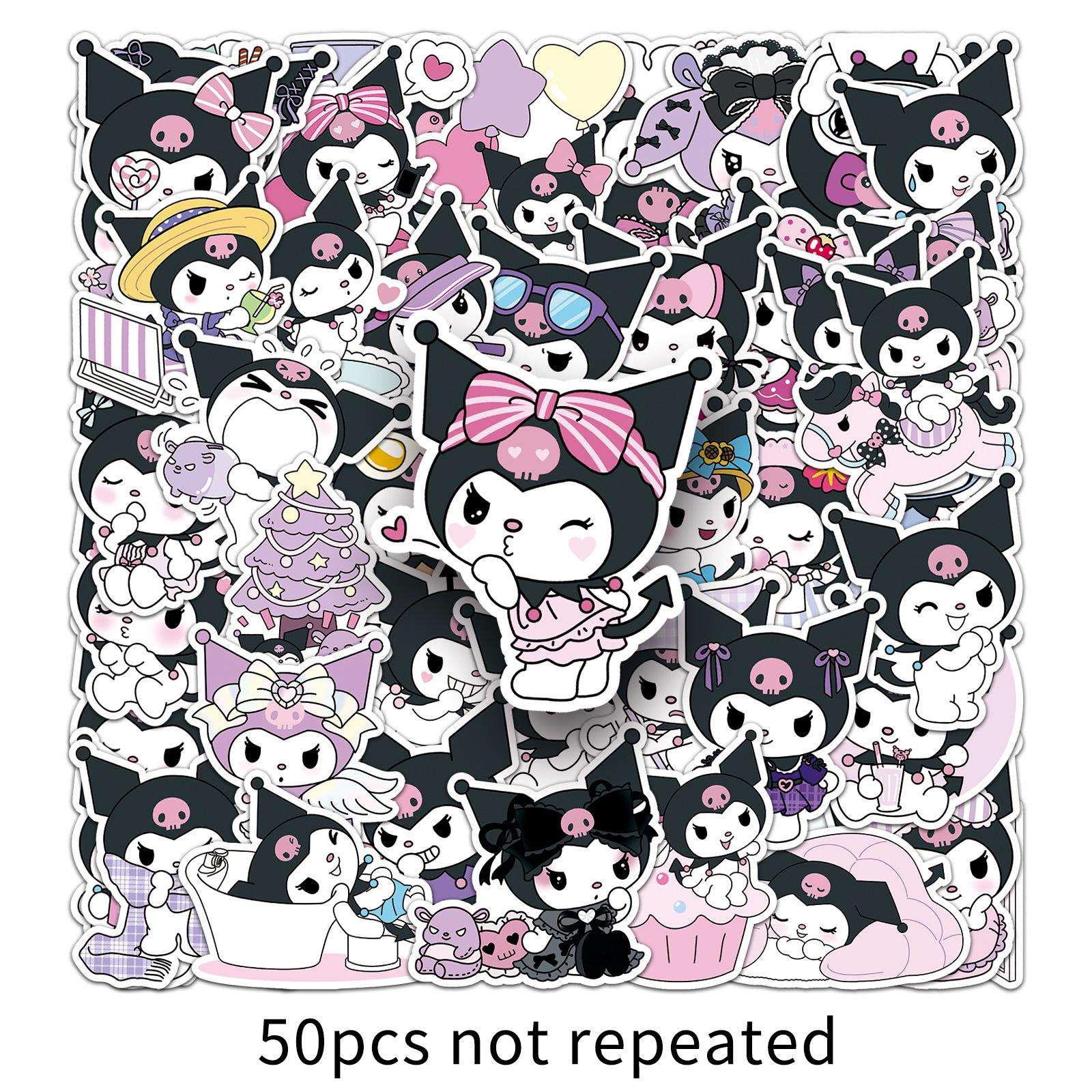 Наклейки Куроми: 50 Водонепроницаемых Декоративных Наклеек для Бутылок с Водой, Блокнотов и Компьютеров