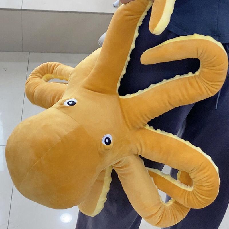 40-80cm Symulacja Gigantyczna Ośmiornica Pluszowa Zabawka Nowa Ośmiornica Pluszowe Zwierzątko Lalka Kreskówkowa Duża Ośmiornica Kalmar Poduszka do Spania Prezent Urodzinowy