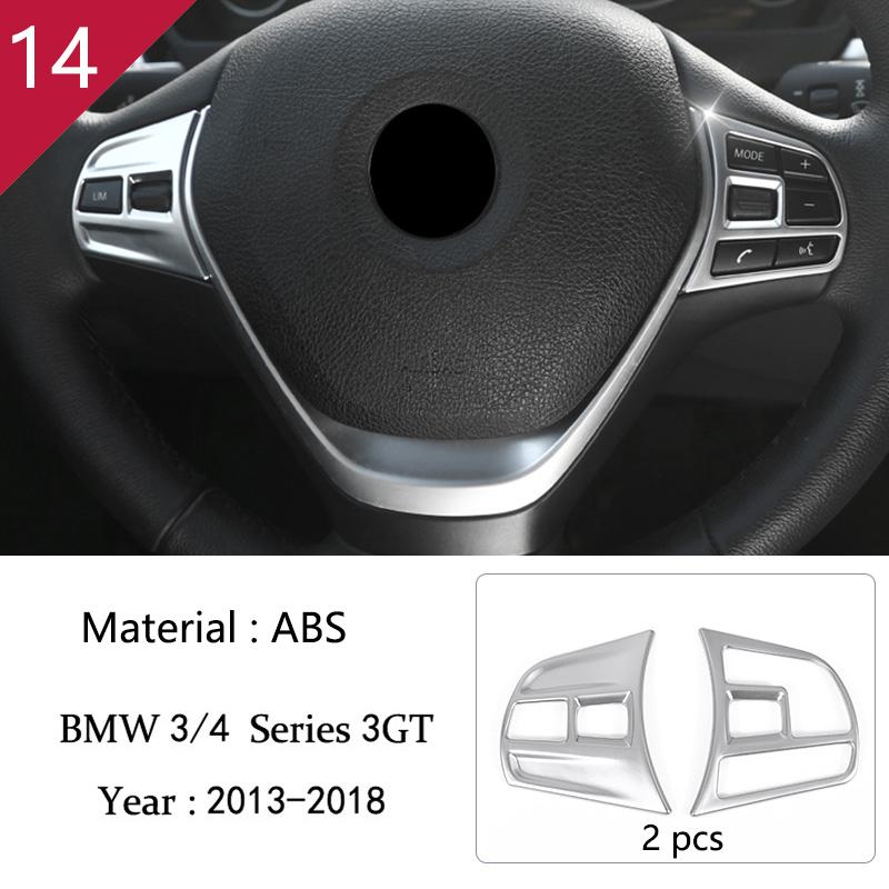 For BMW 3 4 Series 3GT F30 F32 F34 Car Styling Interior Gearshift AC CD Button Panel Door Armrest Decoration Cover Trim Sticker MQHWD1