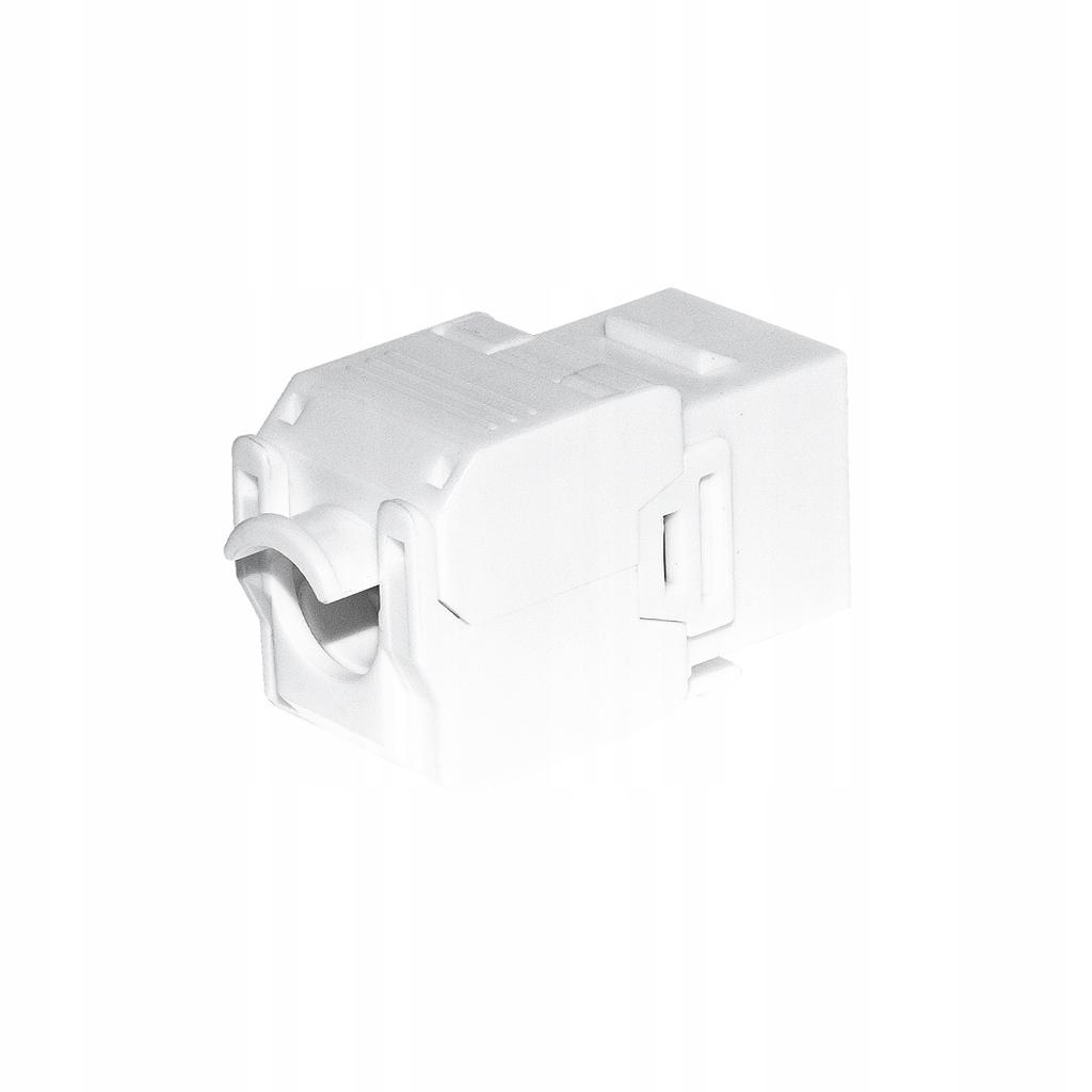 Moduł keystone Jack RJ45 kat. 6A UTP, beznarzędziowy, biały Netrack
