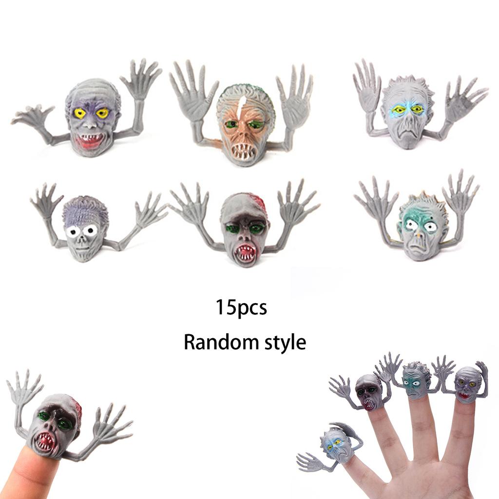 6 Halloween Ghost Finger Covers, Trick Party Mini Toys, Fashionable And Funny Entertainment Interactive Toys.