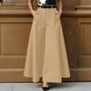 ZANZEA Womens Casual Solid Color Loose Wide Leg Pants