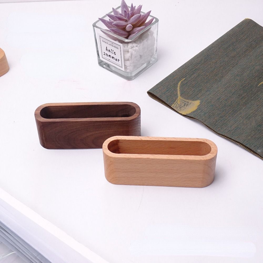 Display Device Stationery Wooden Business Card Holders Cards Stander Card Organizer Cards Holder