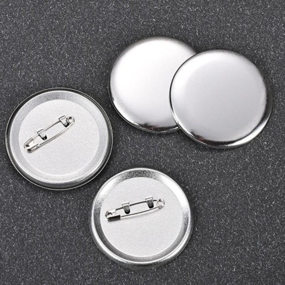 100pcs DIY Art Crafts Round Pin Badge Blank Pin Disk Pad Badge Maker Brooches Jewelry