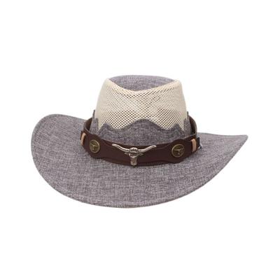 Breitkrempige Western-Cowboyhüte Ethnischer Stil Sonnenschutz Fischerhut Radfahren