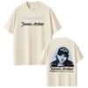 2026 Unisex Harajuku Style Comfortable Cotton Summer T-Shirt, Fashion Graphic Print Fan Gift Tee for Singer James Arthur Tour Concert T-shirt