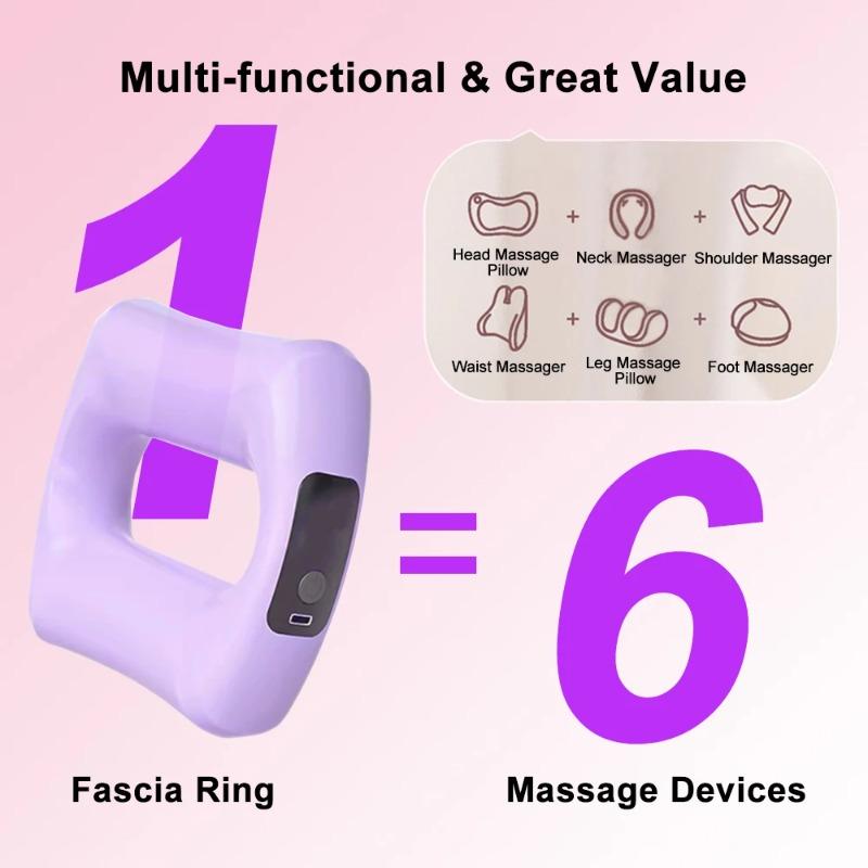 2026 New Electric Body Fascia Ring Fitness Massage Ring Vibration Body Shaping Massager Abdomen Belly Waist Deep Tissue Massage Device