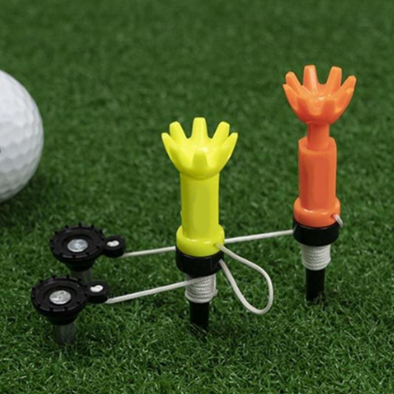 Golf Nails with Magnetic Lock Technology Rotatable Head Lanyard AntiLoss Lanyard Accessory Plastic Texture for Golf