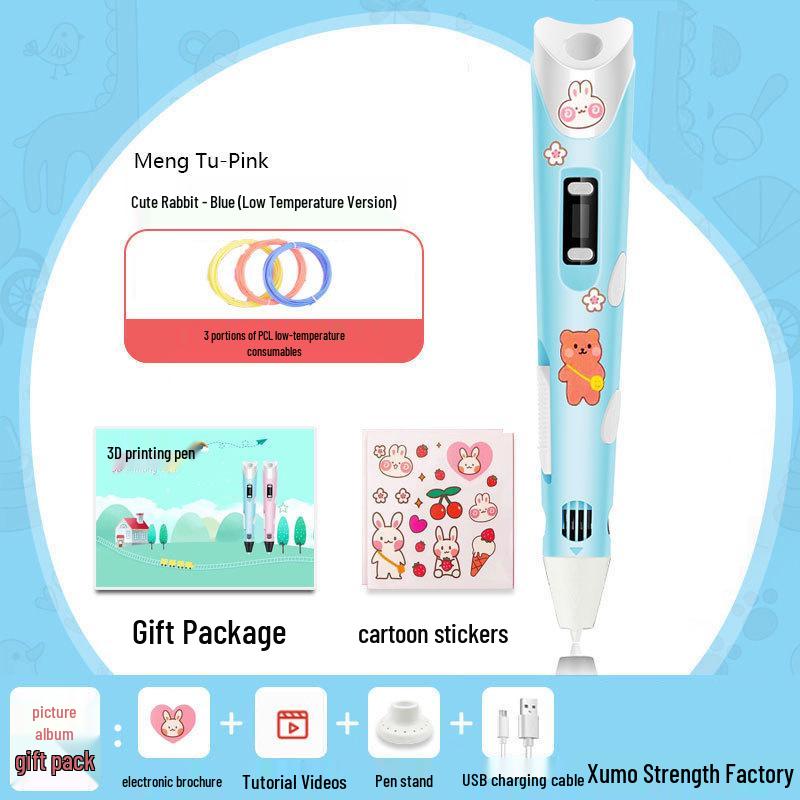 3D Low-Temperature Graffiti Pen for Students and Kids - Perfect for Creative Boys and Girls' Birthdays