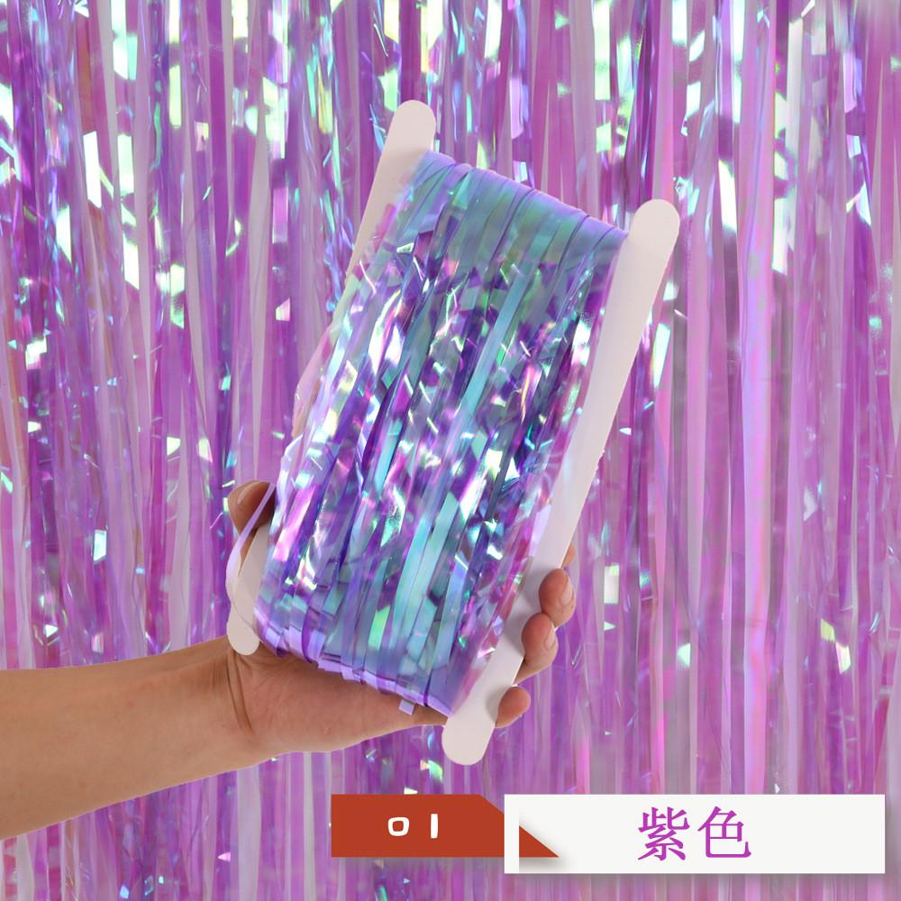 Candy Vibrant 1x2m Rain Curtain In Orange Green Yellow Pink Purple For Festive Decor Party