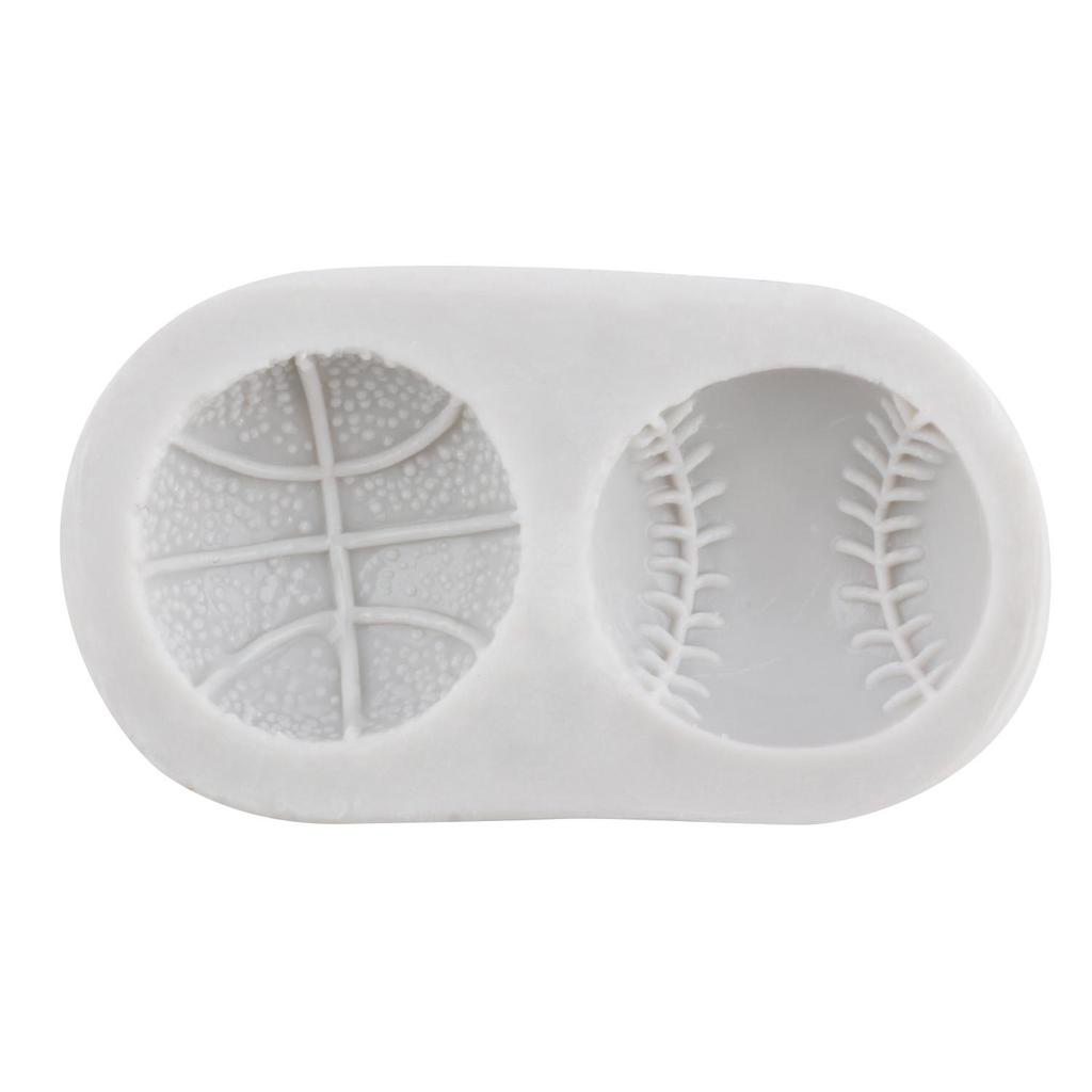 Baseball Silicone Mold Basketball Fondant Molds Cake Decorating Tools Cupcake Topper Candy Sugar Craft Gum Paste Polymer Clay