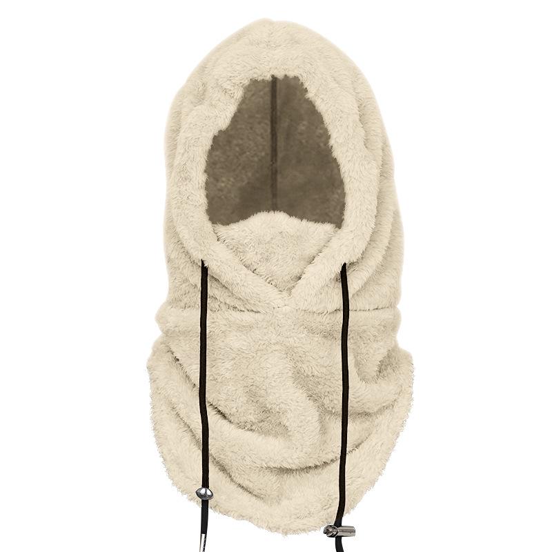 

Зимняя маска для лица из арктического флиса: Ветрозащитная велосипедная шапка и лыжный балаклав для мужчин и женщин One Size грязно-белый