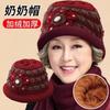 The Elderly Winter Hat Women's Grandmother Mother Elderly Thermal Hat Middle-aged Elderly Plush Wool Old Lady Cotton Hat