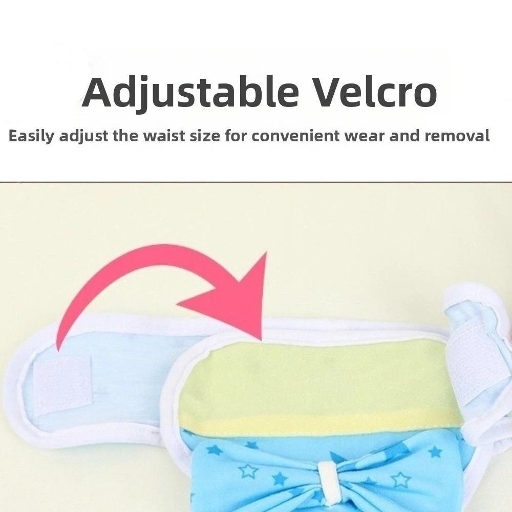 Cartoon Print Pet Physiological Pants Adjustable Dog Sanitary Pants  for Dogs Puppy