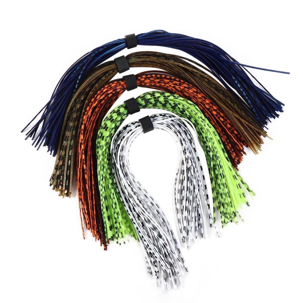 Mixed Color Buzzbaits Spinner 44 Strands Jig Squid Skirt Baitfish Silikonové sukně Spinner Baits
