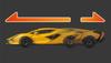 Joezen Cast World Light & Sound Series Lamborghini Sián Diecast Model JDC6043-YL