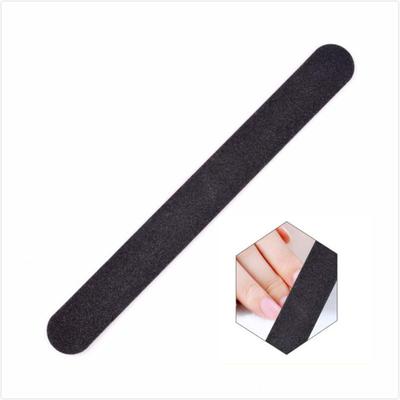 1 Piece Black Round Double-sided Manicure File Black Sand Strip Polishing Strip Rubbing Strip Double-sided Black Sand Strip Nail Tool