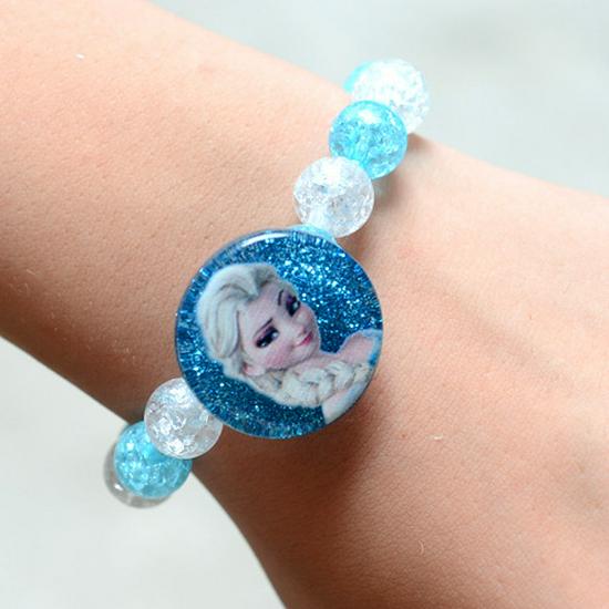 Cartoon Princess Girl's Ice & Snow Bracelet Gift Set for New Year & Birthday