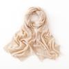 Cashmere 2025 Women's Solid Color Knitted Scarf Shawl – Hollowed-out Neck Protection for Autumn/Winter.