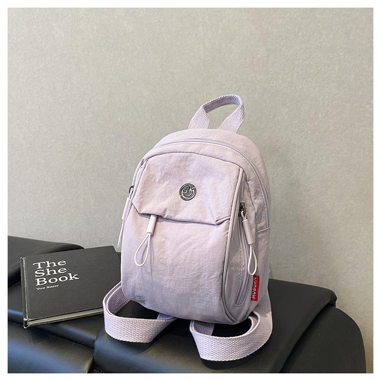 Schoolbag custom logo new niche design backpack women's simple versatile large capacity casual high value backpack