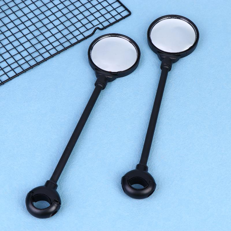 1/2Pcs Rearview Handlebar Mirrors Rotatable For Mountain Road Bike Motorcycle Bendable Hose Adjustable Rearview Mirror