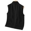 Winter Light Luxury Fashion  Fleece Fleece Waistcoat Men Sleeveless Vest Jacket Casual Solid Color Jacket