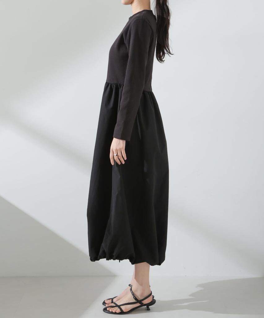 Nano Universe Balloon Combination F Women's 2-Way Dress, 030, White, 673-5119312