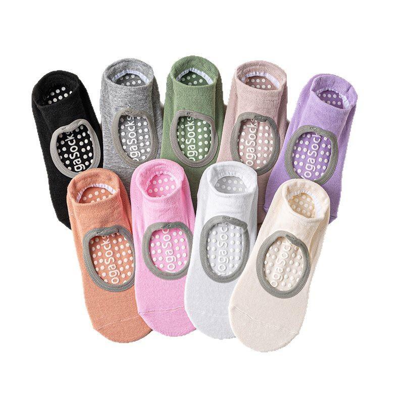 Women's Non-slip Yoga & Pilates Socks - Sweat-Absorbing, Low-cut, Silicone Grip for Indoor Fitness