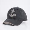 Hat Washed Anchor Embroidered Baseball Cap Spring Summer Men's and Women's Outdoor Old Shade Cap