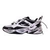 Nike M2K Tekno Abriebfeste Niedrige Chunky Sneaker Unisex Schwarz Weiß AV4789-104(TeamF-)