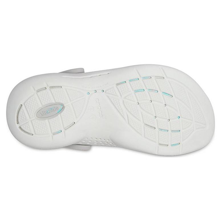 Crocs Literide Lightning Shoes Marble Pattern Beach Sandals Clogs Unisex Sandals Pearl-White 207634-1DU